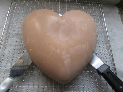 Corazón de chocolate y frutos rojos Thermomix