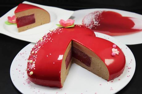 Mousse de chocolate y frambuesa Thermomix