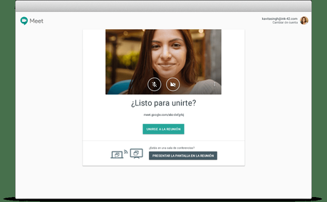 Videoconferencias con Google Hangout Meet