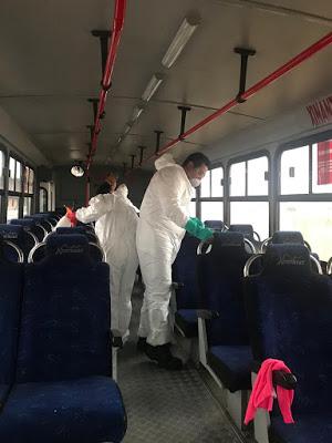 IMPLEMENTA SEMOV MEDIDAS SANITARIAS PARA EL TRANSPORTE PÚBLICO DE MEDIANA CAPACIDAD