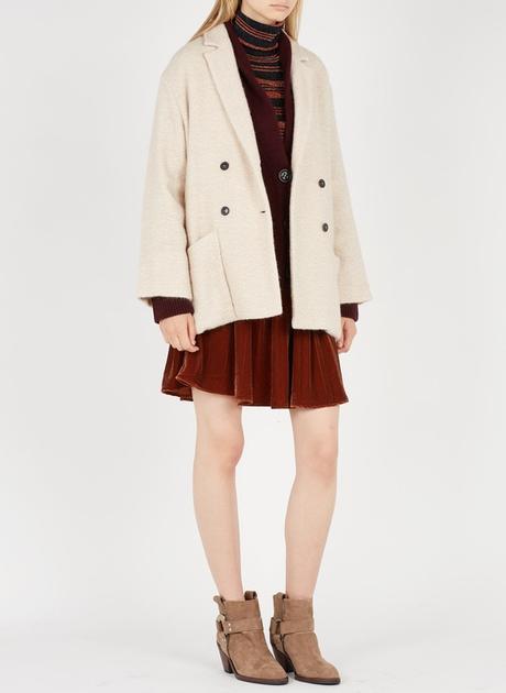 Falda Beige Plisada Falda Beige Plisada