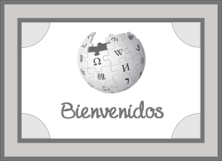 Alfombra Bienvenida Wikipedia.svg