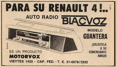 Auto radio Blacvoz para Renault 4