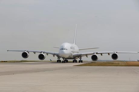 Su alteza, el A380 de Air France, se despide de CDMX