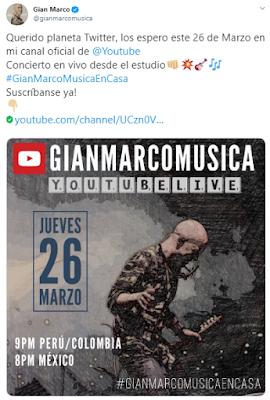 Gianmarco dará Gianmarco dará