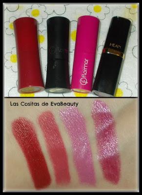 #labiales #lipstick #oriflame #flormar #hean #makeup #maquillaje #favoritos #lowcost favoritos maquillaje labiales oriflame, hean y flormar swatches