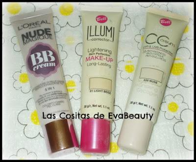 #makeup #maquillaje #favoritos #bbcream #cccream #lowcost #loreal #bell mis favoritos de maquillaje de los últimos meses