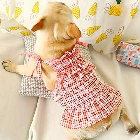 Falda De Cuadros Naranja