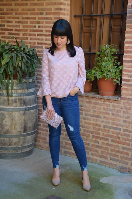 SHEIN Spring Collection | Top relieve corazones SHEIN Spring Collection | Top relieve corazones