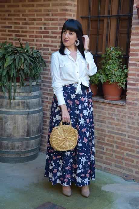 SHEIN Spring Collection | maxi falda de flores