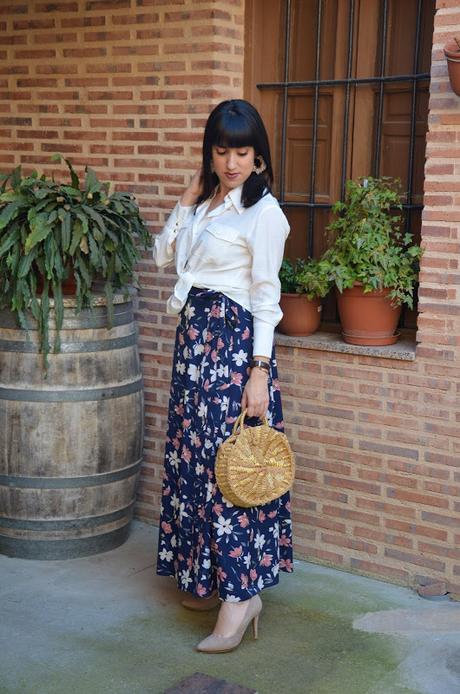 SHEIN Spring Collection | maxi falda de flores