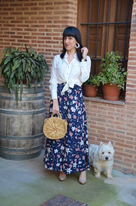 SHEIN Spring Collection | maxi falda de flores