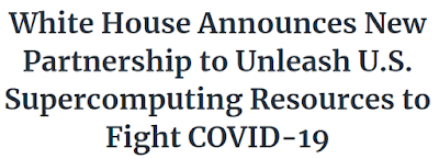 EEUU anuncia la creación del COVID-19 HPC Consortium que pone a disposición del mundo sus principales supercomputadoras para enfrentar al coronavirus EEUU anuncia la creación del COVID-19 HPC Consortium que pone a disposición del mundo sus principales supercomputadoras para enfrentar al coronavirus