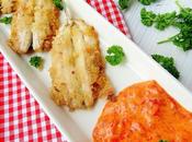 Boquerones crujientes salsa pimientos