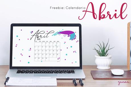 freebie: calendario Abril 2020