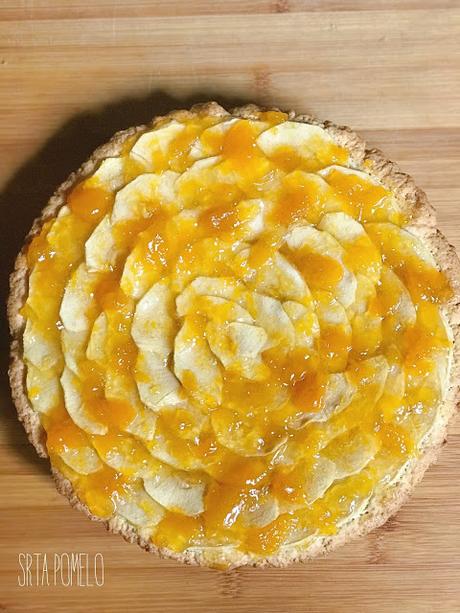 Receta: tarta de manzana con masa quebrada.