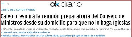 ¿Retrasó Pedro Sánchez publicar el positivo de Carmen Calvo para que Pablo Iglesias no sea presidente.? ¿Retrasó Pedro Sánchez publicar el positivo de Carmen Calvo para que Pablo Iglesias no sea presidente.?