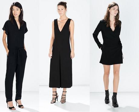 Peto Falda Negro Zara