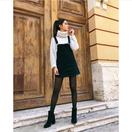 Peto Falda Negro Zara