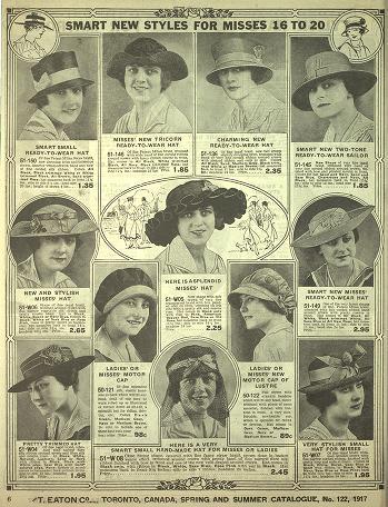 ¿Nos vamos de compras en 1917? Sombreros incluidos…