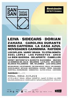 SanSan Festival 2020, Cartel Octubre