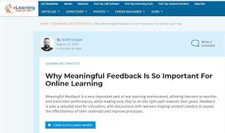 Feedback in non-Presential Teaching-Learning Process
