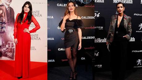 Sara Carbonero Falda Plateada