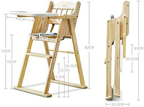 trona de madera plegable para viaje trona de madera plegable para viaje