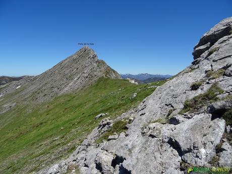 RUTA por la ARISTA del CIRBANAL desde CALDAS DE LUNA, León Tramo final a la Peña de la Silla