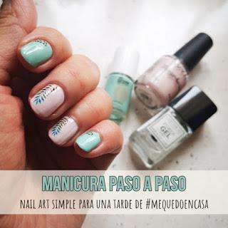 Manicura paso a paso: Nail art fácil para una tarde de #mequedoencasa