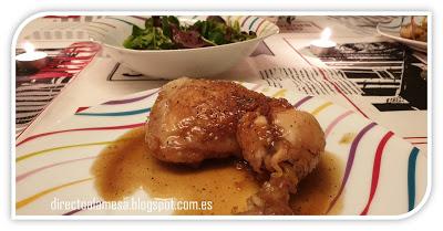 Contramuslos de pollo a la miel