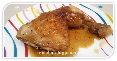 Contramuslos de pollo a la miel