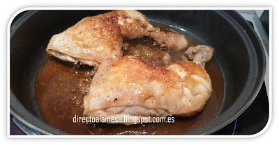Contramuslos de pollo a la miel