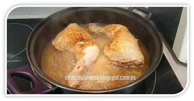 Contramuslos de pollo a la miel