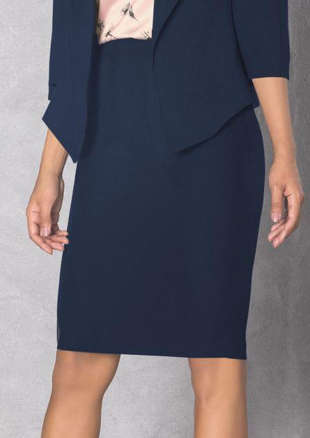 Falda Recta Con Botones Al Frente