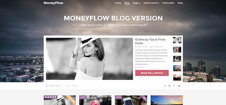12 Fantásticas plantillas de WordPress para bloggers serios MoneyFlow