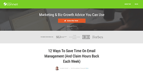 12 Fantásticas plantillas de WordPress para bloggers serios Grow Theme