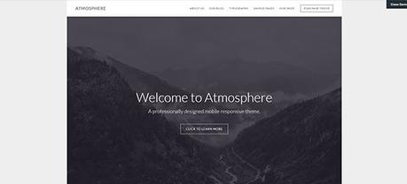 12 Fantásticas plantillas de WordPress para bloggers serios Atmosphere