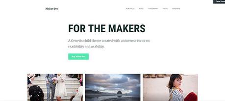 12 Fantásticas plantillas de WordPress para bloggers serios Maker Pro