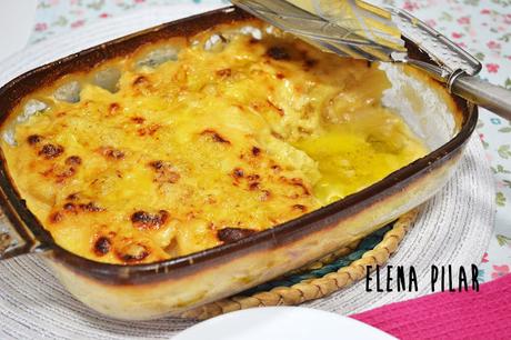 Horneado de patatas y beicon