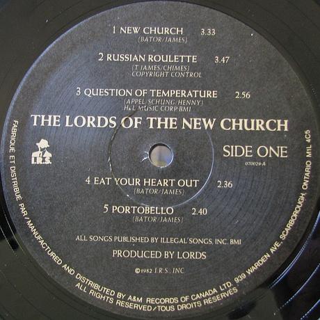 The Lords of the new church -Lords of the new church Lp 1984 (1982)