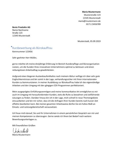 Kurzbewerbung Vorlage Kostenlos Diese Können Sie In Microsoft Word Für Ihre Erstaunlich Prinzipien Reparatur