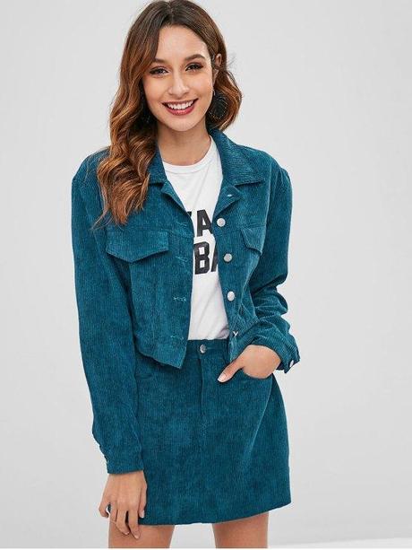Falda Pana Azul Falda Pana Azul