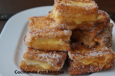 Torrijas rellenas de crema