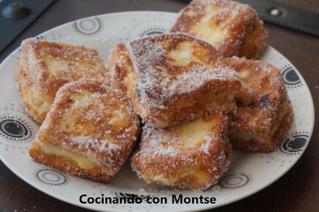 Torrijas rellenas de crema