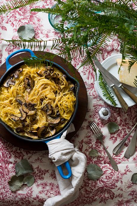 FRITTATA DE SPAGHETTI Y SETAS