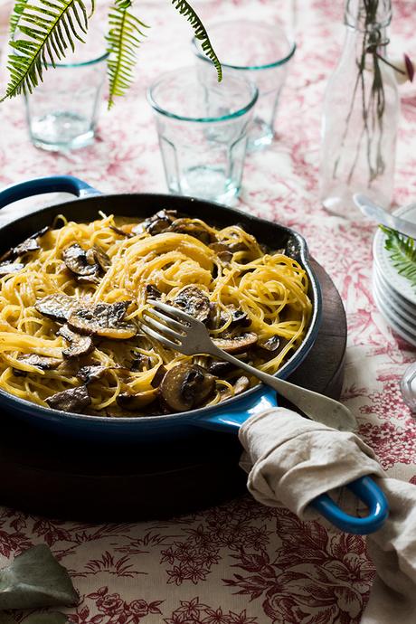 FRITTATA DE SPAGHETTI Y SETAS