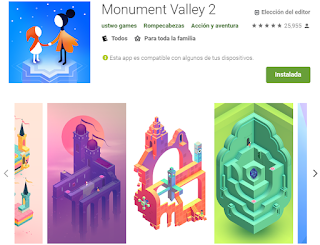 Monument Valley 2 gratis en la Play Store por tiempo limitado