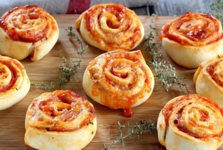 rolls de jamón y queso