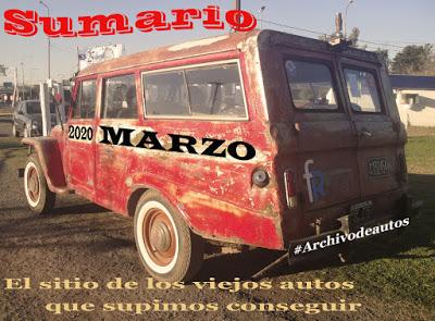 Sumario de marzo de 2020